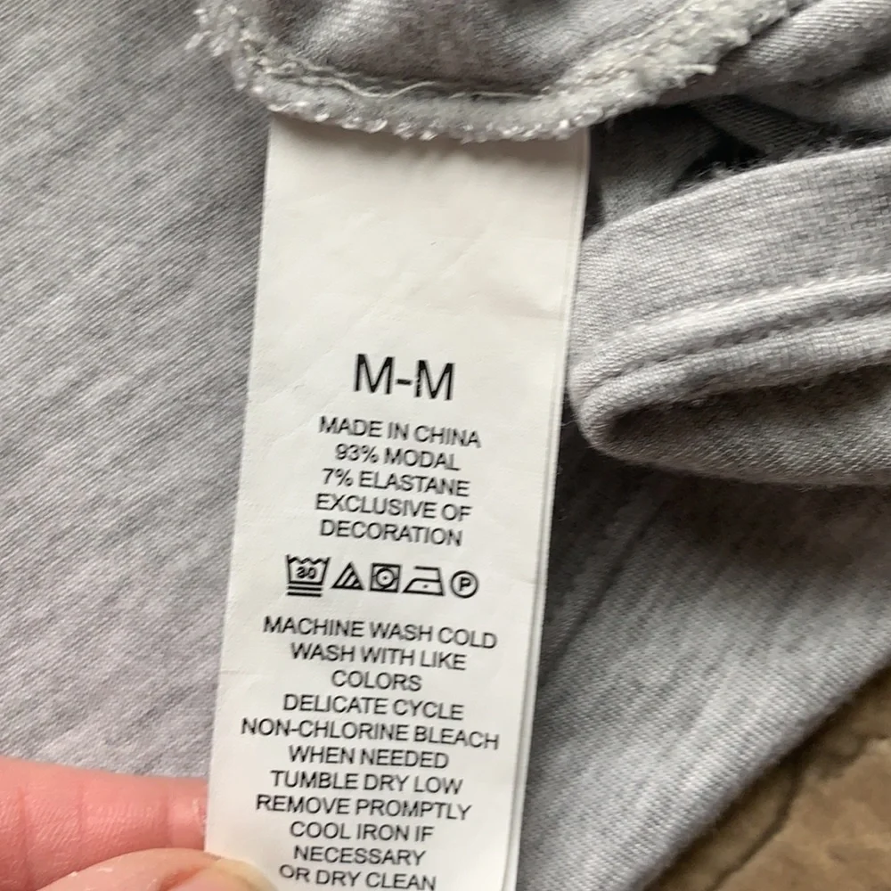 Kate Spade Lace Trim Oversized Grey Flutter Sleeve Top Size Medium